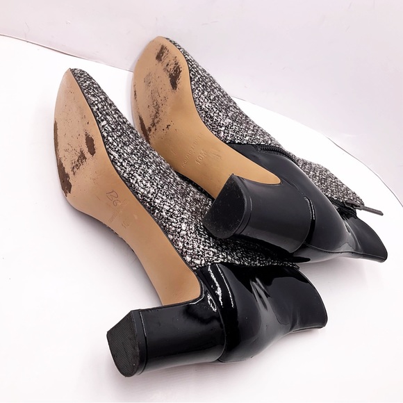 {Donald J. Pliner} Jakk Tweed/Patent Leather Boots - Picture 10 of 16